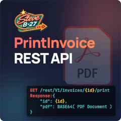 Print Invoice via API