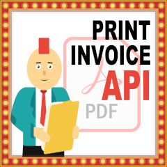 Print Invoice via API